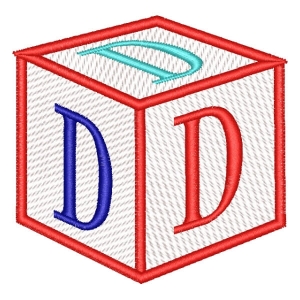 Alfabeto Cubo Letra D