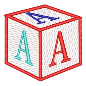 Alfabeto Cubo Letra A
