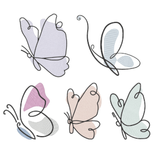 Minimalist Butterflies Design Pack