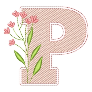 Monograma com Letra P (Pontos Leves)
