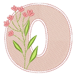 Monograma com Letra O (Pontos Leves)
