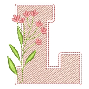 Monograma com Letra L (Pontos Leves)