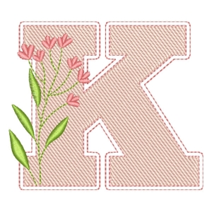 Monograma com Letra K (Pontos Leves)