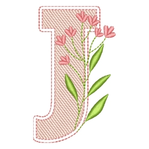Monograma com Letra J (Pontos Leves)