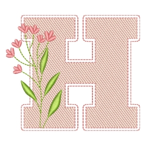 Monograma com Letra H (Pontos Leves)