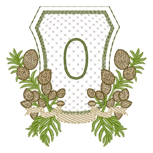 Alfabeto em Moldura Letra O