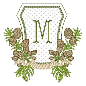 Alfabeto em Moldura Letra M