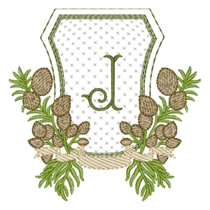 Alfabeto em Moldura Letra J