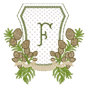 Alfabeto em Moldura Letra F