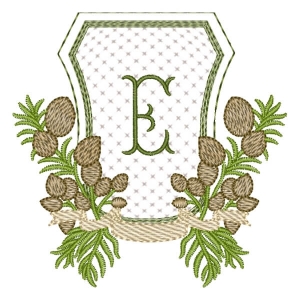 Alfabeto em Moldura Letra E