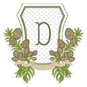 Alfabeto em Moldura Letra D