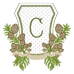 Alfabeto em Moldura Letra C