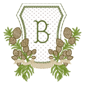 Alfabeto em Moldura Letra B