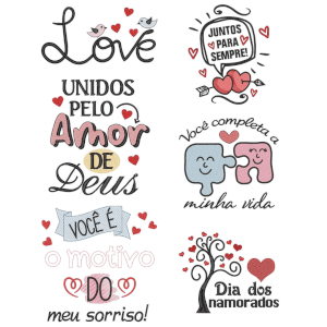 Pacote de Matrizes Dia dos Namorados (Com Pontos Leves)