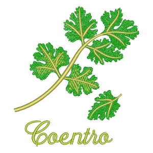 Matriz de bordado Coentro
