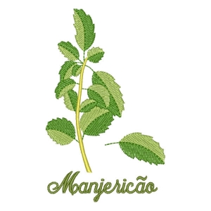 Matriz de bordado Manjericão