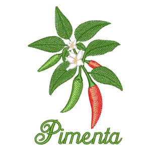 Matriz de bordado Pimenta
