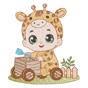 Baby Vestido de Girafa (Pontos Leves)
