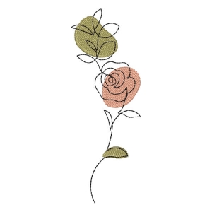 Rosa em Contorno