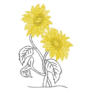 Flores em Contorno (Pontos Leves)