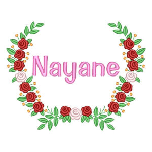 Moldura de Rosas com Nome