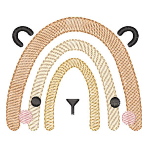 Arco-íris Boho de Urso (Pontos Leves)