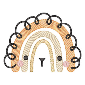 Boho Arco-íris de Leão (Pontos Leves)