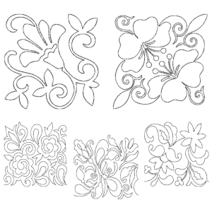  Quiltings Florais