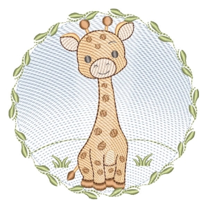 Girafa Safari em Moldura de Céu (Pontos Leves)