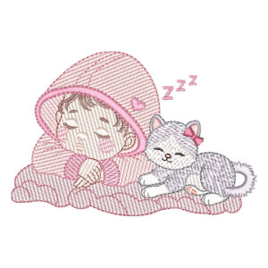 Menina e Gatinha (Pontos Leves)