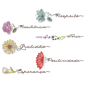  Flores com Mensagens