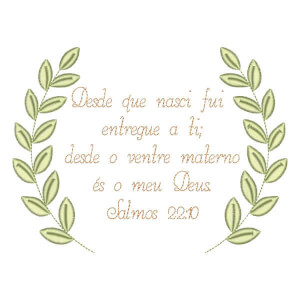 Moldura com Versículo (Pontos Leves)
