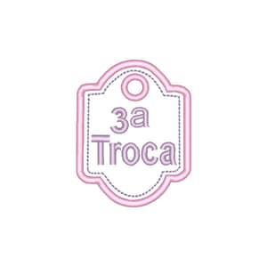 Chaveiro Saída de Maternidade  (Projeto Bastidor - Aplique)