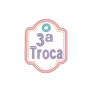 Matriz de bordado Moldura  Chaveiro Maternidade Troca de Roupa  (Projeto no Bastidor)