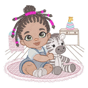 Menina com Zebra (Pontos Leves)