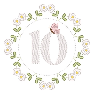 Matriz de bordado Número 10