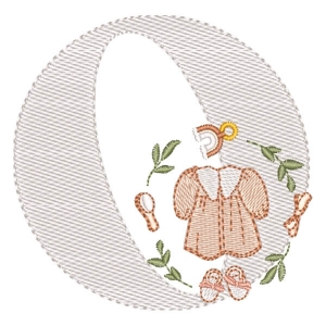 Monograma Roupinha Menina Letra O
