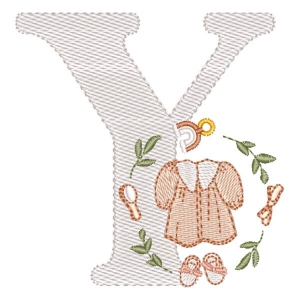 Monograma Roupinha Menina Letra Y