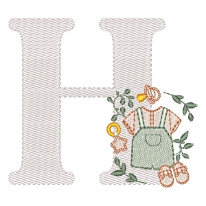 Monograma Roupinha Menino Letra H