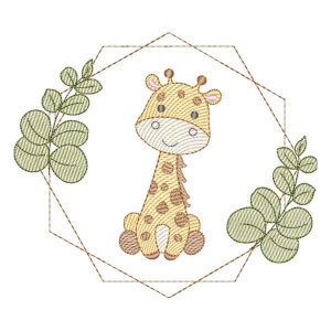 Girafa Safari em Moldura (Pontos Leves)