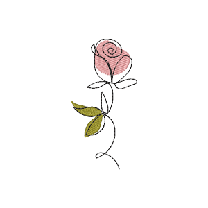 Flor Estilosa  Deslocada (Pontos Leves)