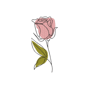 Flor Estilosa  Deslocada (Pontos Leves)