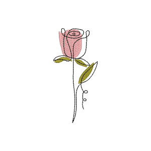 Flor Estilosa  Deslocada (Pontos Leves)