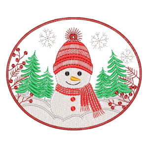 Boneco de Neve em Moldura