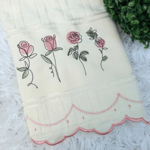 Florais Estilizados Deslocada (Pontos Leves)
