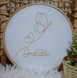 Mensagem de Gratidão em Contorno