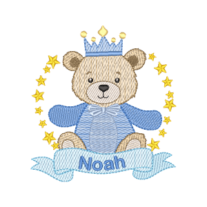 Ursinho Rei com Nome (Pontos Leves)
