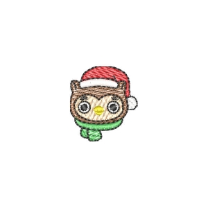 Mini Coruja de Natal