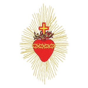 Matriz de bordado Coração de Jesus