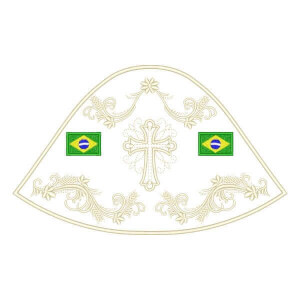 Matriz de bordado Manto Nossa senhora (projeto no bastidor)